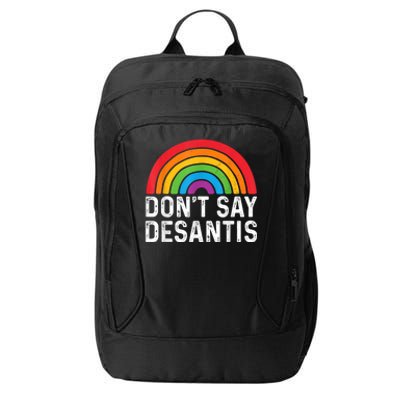 Dont Say DeSantis Rainbow Say Gay City Backpack