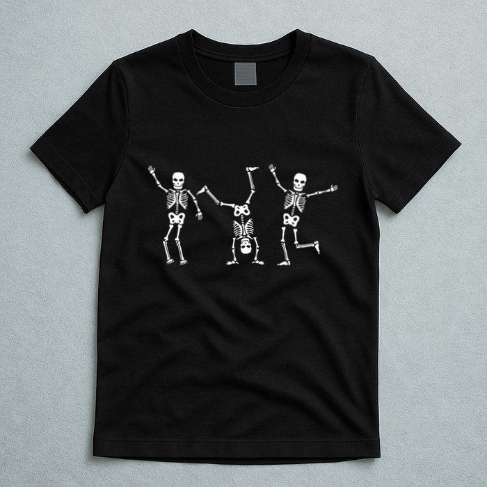 Dancing Skeleton Dance Challenge Halloween Scary Skeleton T-Shirt