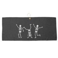 Dancing Skeleton Dance Challenge Halloween Scary Skeleton Large Microfiber Waffle Golf Towel