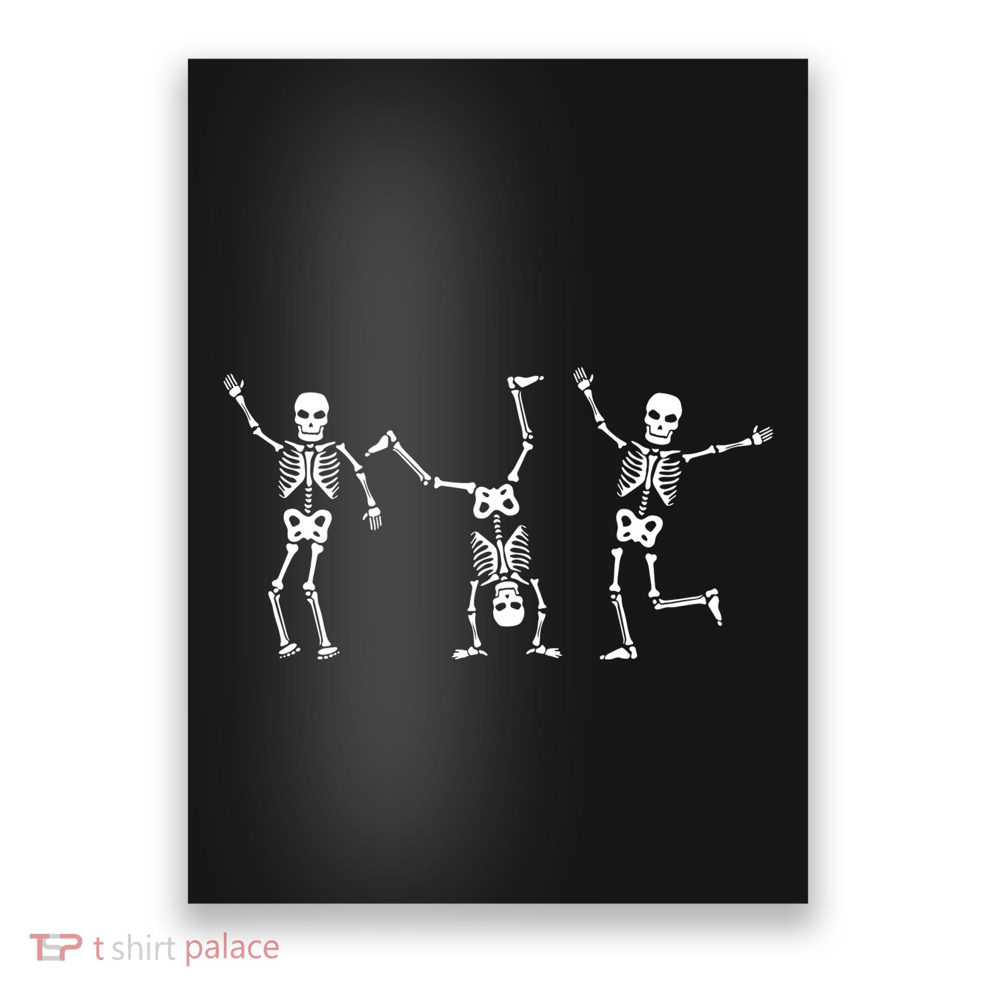 Dancing Skeleton Dance Challenge Halloween Scary Skeleton Poster