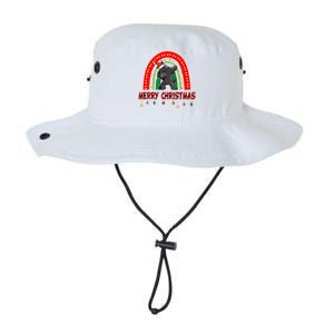 Dabbing Scottie Dog Lover Pet Santa Hat Rainbow Christmas Gift Legacy Cool Fit Booney Bucket Hat