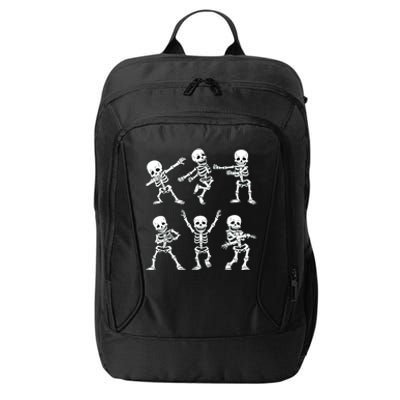 Dancing Skeletons Dance Challenge Girl Halloween City Backpack