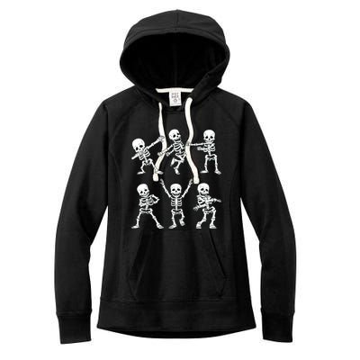 Dancing Skeletons Dance Challenge Girl Halloween Women's Fleece Hoodie