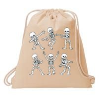 Dancing Skeletons Dance Challenge Girl Halloween Drawstring Bag