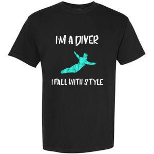 Diver Springboard Diving Platform Diving Aquatic Sport Great Gift Garment-Dyed Heavyweight T-Shirt