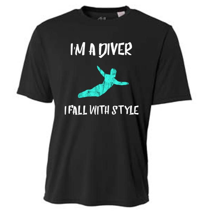 Diver Springboard Diving Platform Diving Aquatic Sport Great Gift Cooling Performance Crew T-Shirt