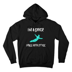 Diver Springboard Diving Platform Diving Aquatic Sport Great Gift Hoodie