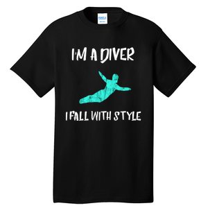 Diver Springboard Diving Platform Diving Aquatic Sport Great Gift Tall T-Shirt