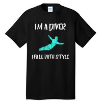 Diver Springboard Diving Platform Diving Aquatic Sport Great Gift Tall T-Shirt