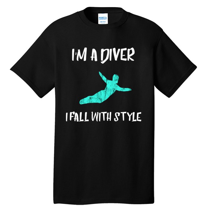 Diver Springboard Diving Platform Diving Aquatic Sport Great Gift Tall T-Shirt