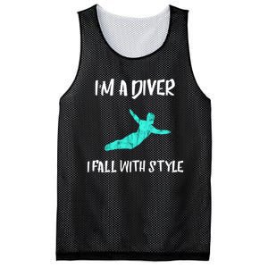 Diver Springboard Diving Platform Diving Aquatic Sport Great Gift Mesh Reversible Basketball Jersey Tank