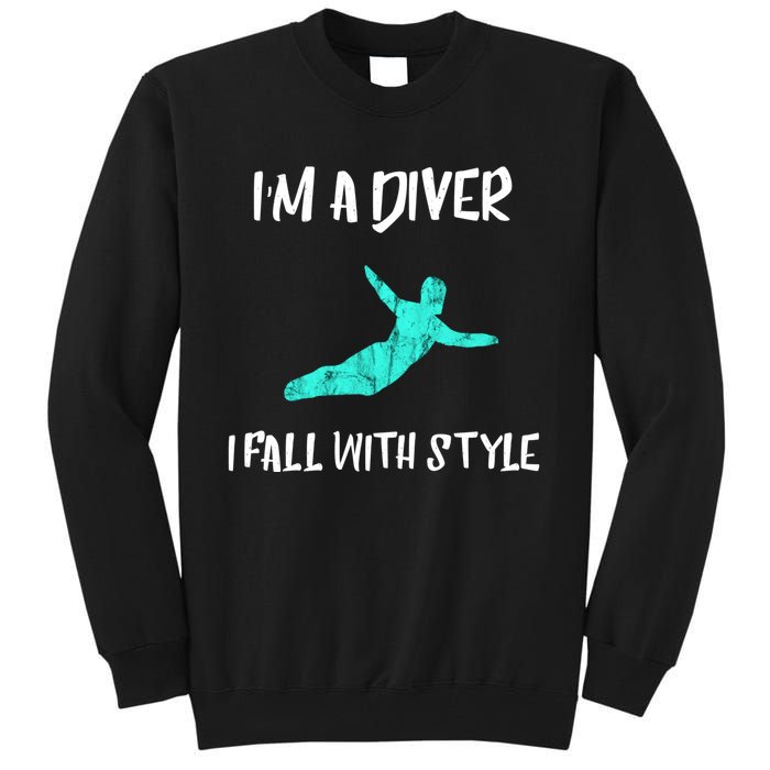 Diver Springboard Diving Platform Diving Aquatic Sport Great Gift Tall Sweatshirt