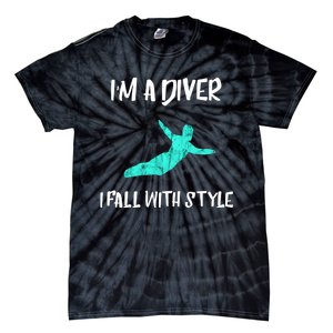 Diver Springboard Diving Platform Diving Aquatic Sport Great Gift Tie-Dye T-Shirt