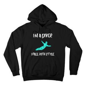 Diver Springboard Diving Platform Diving Aquatic Sport Great Gift Tall Hoodie