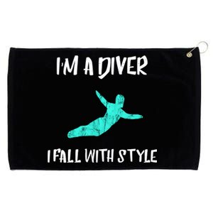 Diver Springboard Diving Platform Diving Aquatic Sport Great Gift Grommeted Golf Towel