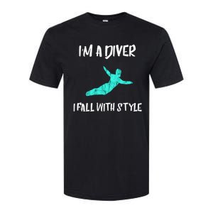 Diver Springboard Diving Platform Diving Aquatic Sport Great Gift Softstyle CVC T-Shirt