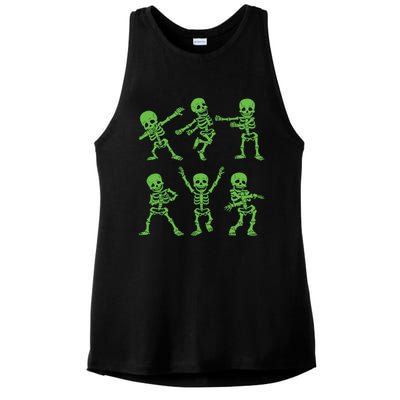 Dancing Skeletons Dance Challenge Girl Halloween Ladies PosiCharge Tri-Blend Wicking Tank