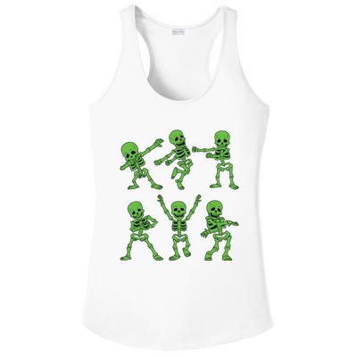 Dancing Skeletons Dance Challenge Girl Halloween Ladies PosiCharge Competitor Racerback Tank