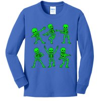 Dancing Skeletons Dance Challenge Halloween Kids Long Sleeve Shirt