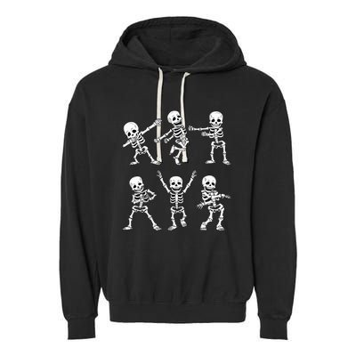 Dancing Skeletons Dance Challenge Halloween Garment-Dyed Fleece Hoodie