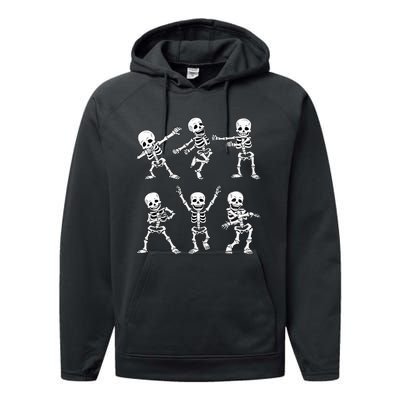 Dancing Skeletons Dance Challenge Halloween Performance Fleece Hoodie