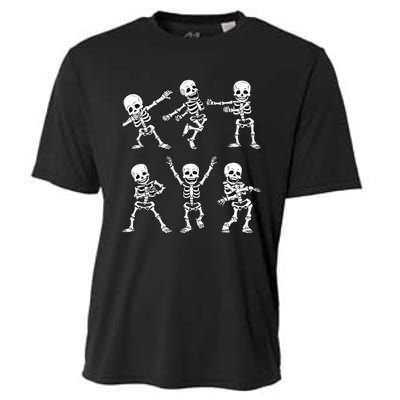 Dancing Skeletons Dance Challenge Halloween Cooling Performance Crew T-Shirt