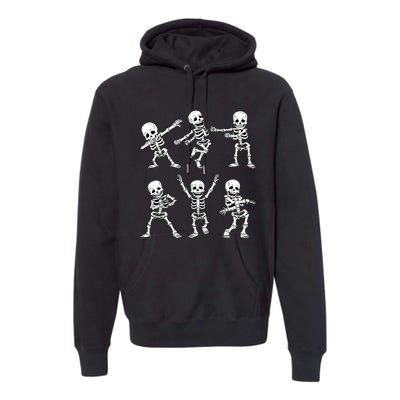 Dancing Skeletons Dance Challenge Halloween Premium Hoodie