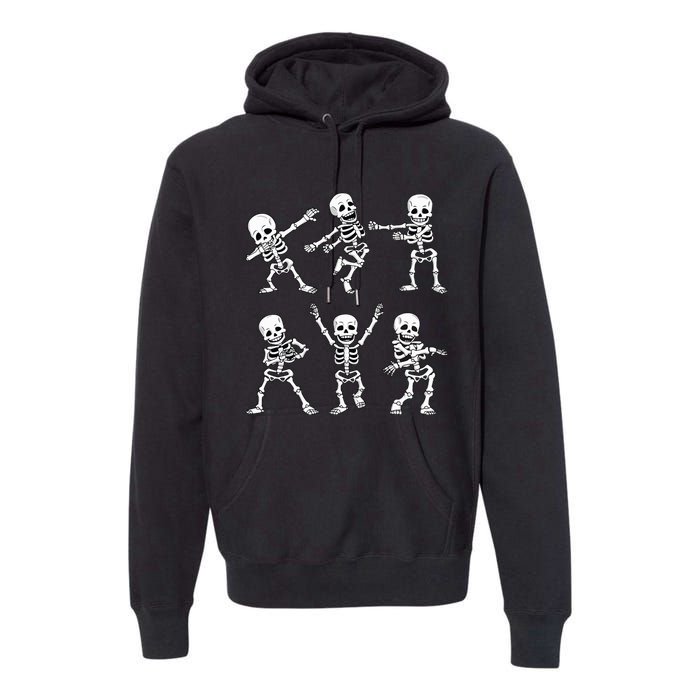 Dancing Skeletons Dance Challenge Halloween Premium Hoodie