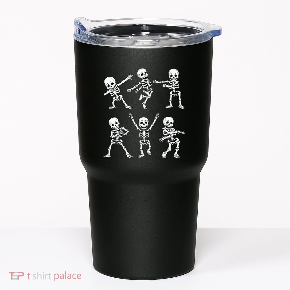 Dancing Skeletons Dance Challenge Halloween Tumbler