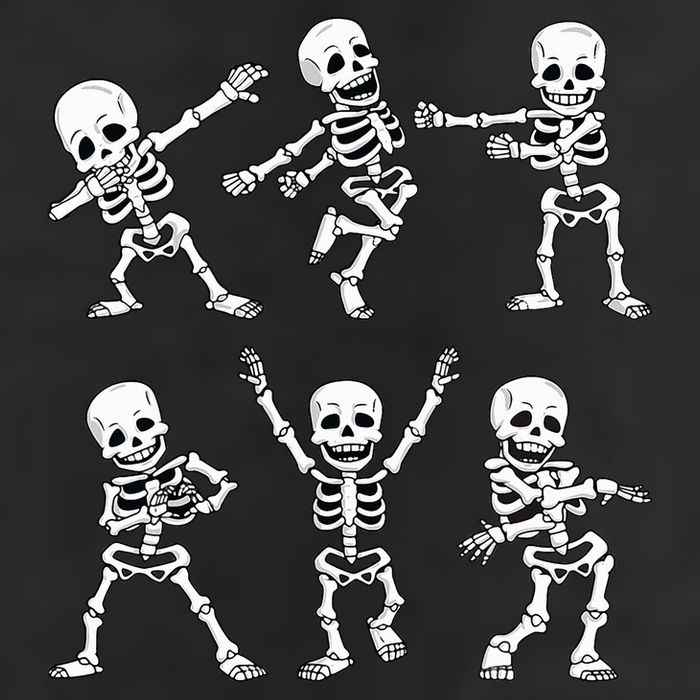 Dancing Skeletons Dance Challenge Halloween Large Microfiber Waffle Golf Towel