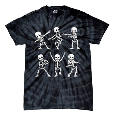 Dancing Skeletons Dance Challenge Halloween Tie-Dye T-Shirt