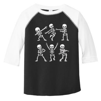 Dancing Skeletons Dance Challenge Halloween Toddler Fine Jersey T-Shirt