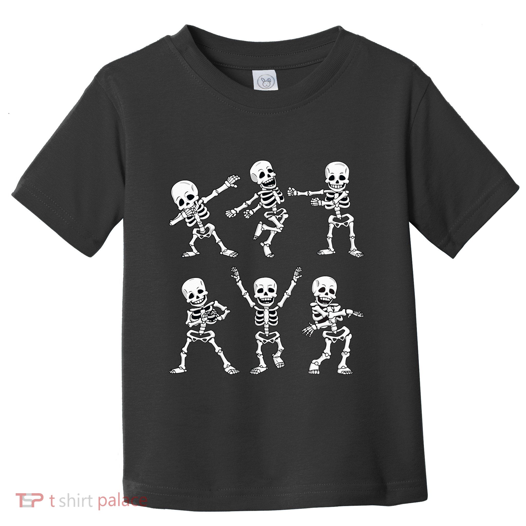 Dancing Skeletons Dance Challenge Halloween Toddler T-Shirt