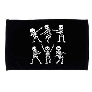 Dancing Skeletons Dance Challenge Halloween Microfiber Hand Towel