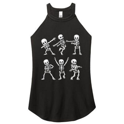 Dancing Skeletons Dance Challenge Halloween Women's Perfect Tri Rocker Tank