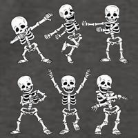 Dancing Skeletons Dance Challenge Halloween Vector Backpack