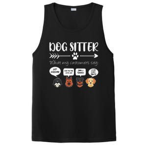 Dog Sitter Dog Sitter Gift Funny Dog Faces DogSitter PosiCharge Competitor Tank