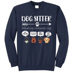 Dog Sitter Dog Sitter Gift Funny Dog Faces DogSitter Sweatshirt