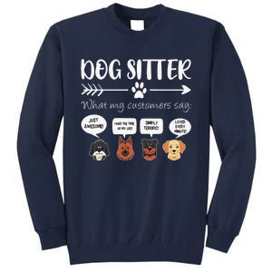 Dog Sitter Dog Sitter Gift Funny Dog Faces DogSitter Tall Sweatshirt