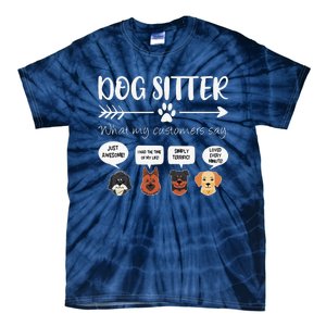 Dog Sitter Dog Sitter Gift Funny Dog Faces DogSitter Tie-Dye T-Shirt