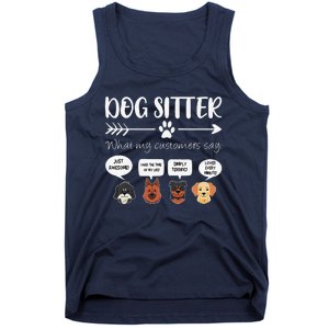 Dog Sitter Dog Sitter Gift Funny Dog Faces DogSitter Tank Top