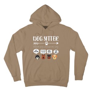 Dog Sitter Dog Sitter Gift Funny Dog Faces DogSitter Hoodie