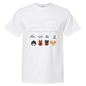 Dog Sitter Dog Sitter Gift Funny Dog Faces DogSitter Garment-Dyed Heavyweight T-Shirt