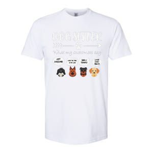 Dog Sitter Dog Sitter Gift Funny Dog Faces DogSitter Softstyle CVC T-Shirt