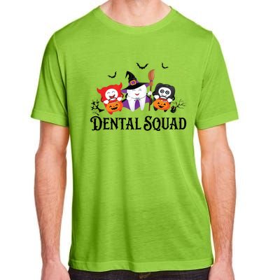 Dental Squad Dentist Halloween Teeth Ghost Pumpkin Cute Gift Adult ChromaSoft Performance T-Shirt