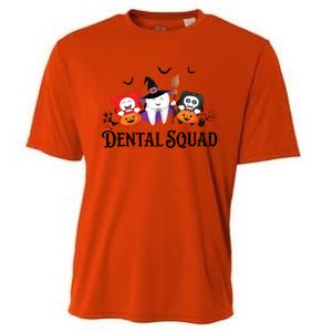 Dental Squad Dentist Halloween Teeth Ghost Pumpkin Cute Gift Cooling Performance Crew T-Shirt