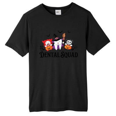 Dental Squad Dentist Halloween Teeth Ghost Pumpkin Cute Gift Tall Fusion ChromaSoft Performance T-Shirt