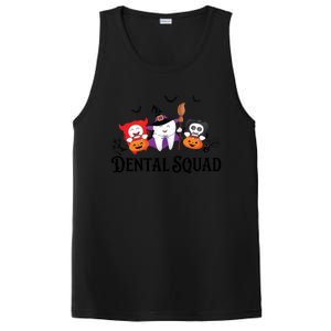 Dental Squad Dentist Halloween Teeth Ghost Pumpkin Cute Gift PosiCharge Competitor Tank