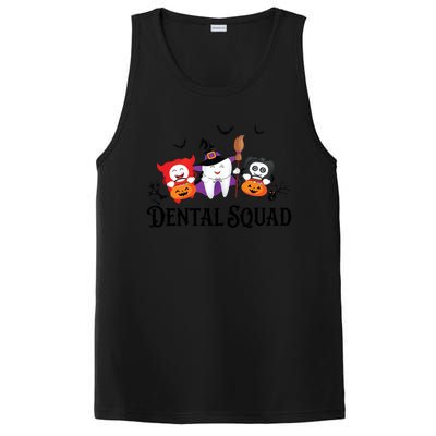 Dental Squad Dentist Halloween Teeth Ghost Pumpkin Cute Gift PosiCharge Competitor Tank