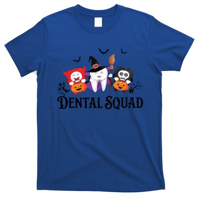 Dental Squad Dentist Halloween Teeth Ghost Pumpkin Cute Gift T-Shirt